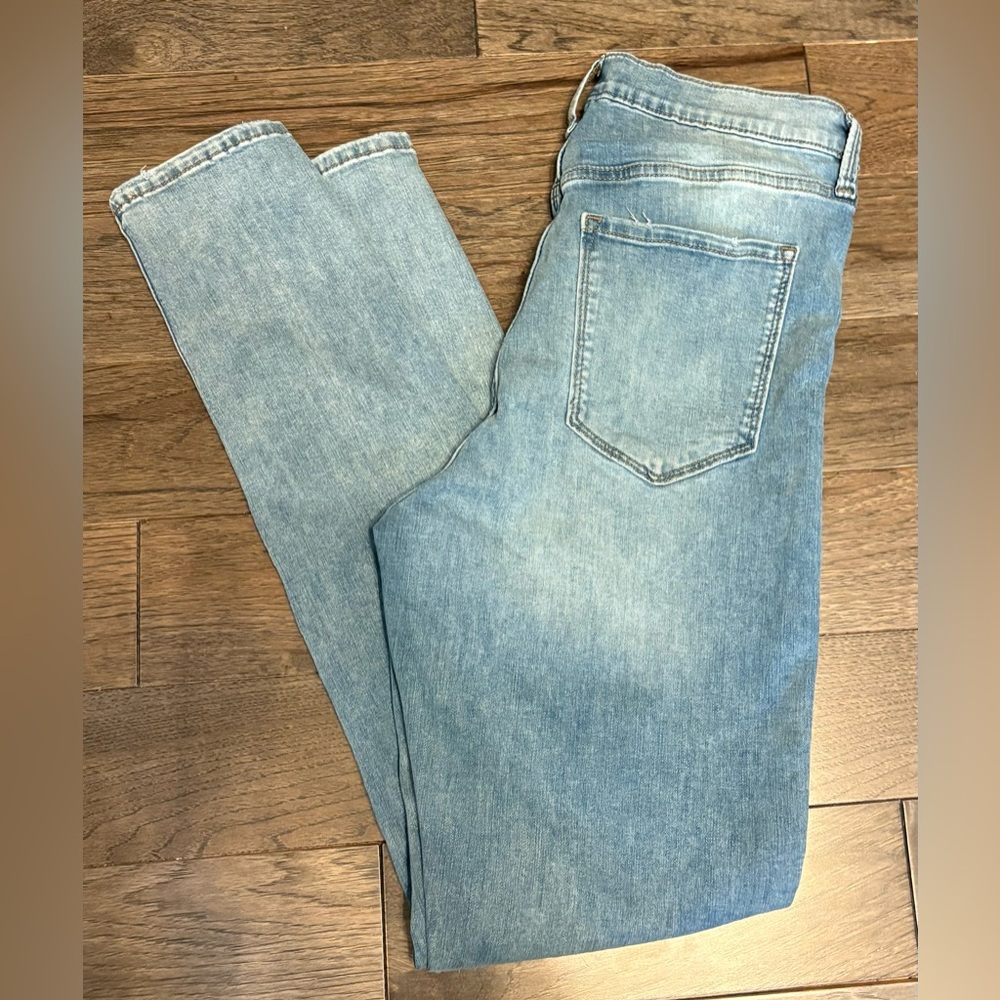 Banana Republic Distressed High Rise Skinny Jeans